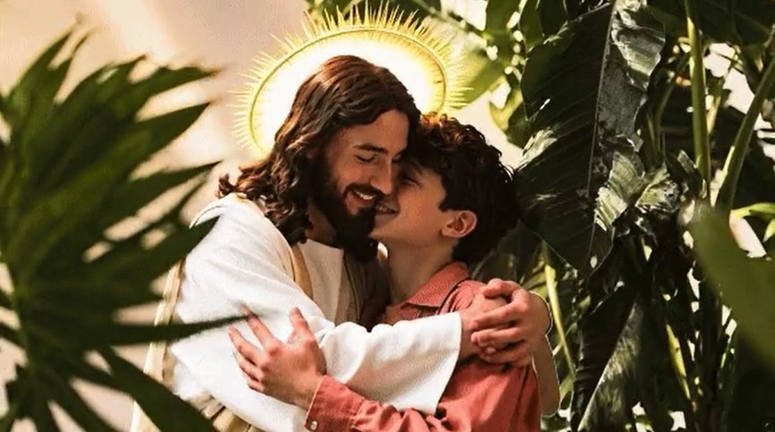 Warm Embrace with Jesus